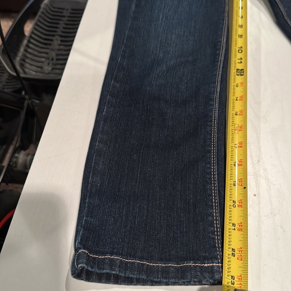 WHITE HOUSE BLACK MARKET Blanc Slim Crop Leg Jeans with Embellishments SZ 00 - Picture 12 of 12